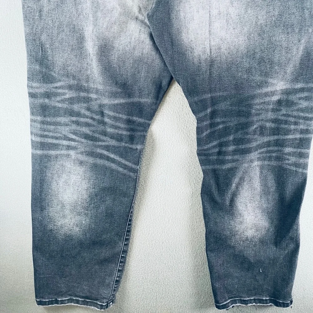 Jordan Craig Aaron Jeans Men 48x32 Distressed Whiskered Faded Black Streetwear